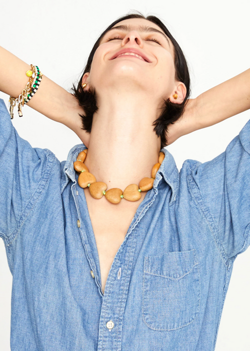 Clare V Heart Collar Shortie Strap