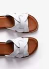 Penelope Chilvers Basque Leather Sandal White