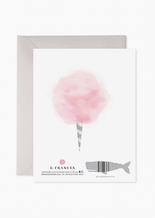 Cotton Candy Birthday Greeting Card