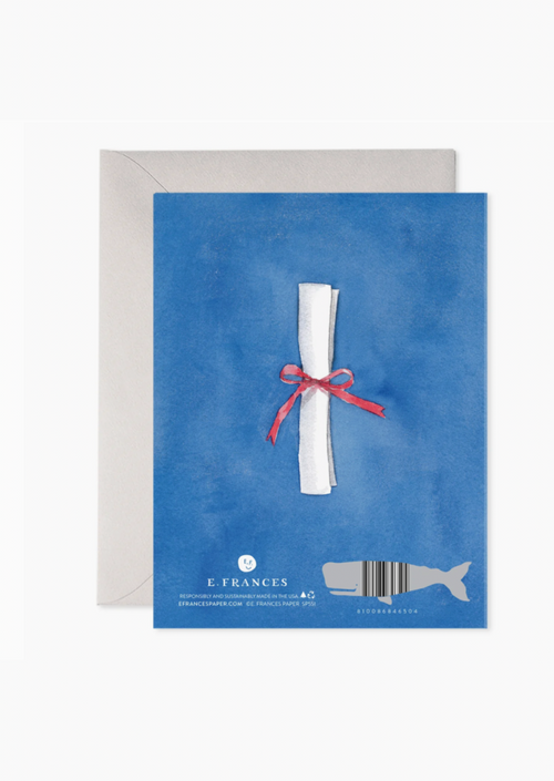 Blue Congrats Grad Greeting Card