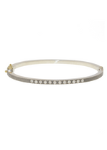 Rene Escobar Laura 2.5mm Sterling Diamond Bracelet