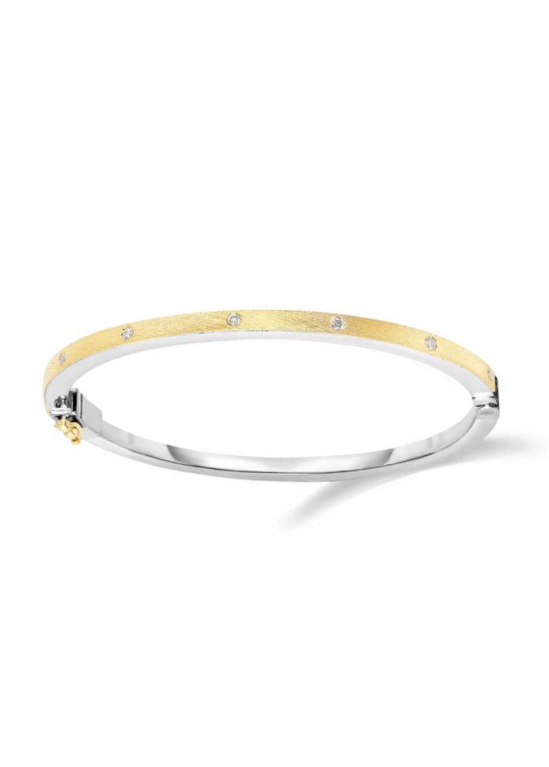 Rene Escobar Orly 2.5mm Gold & Silver Bracelet