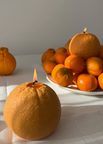 Large Orange Candle