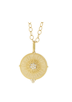 Erica Molinari 14K Large Round Pavé Sun Charm