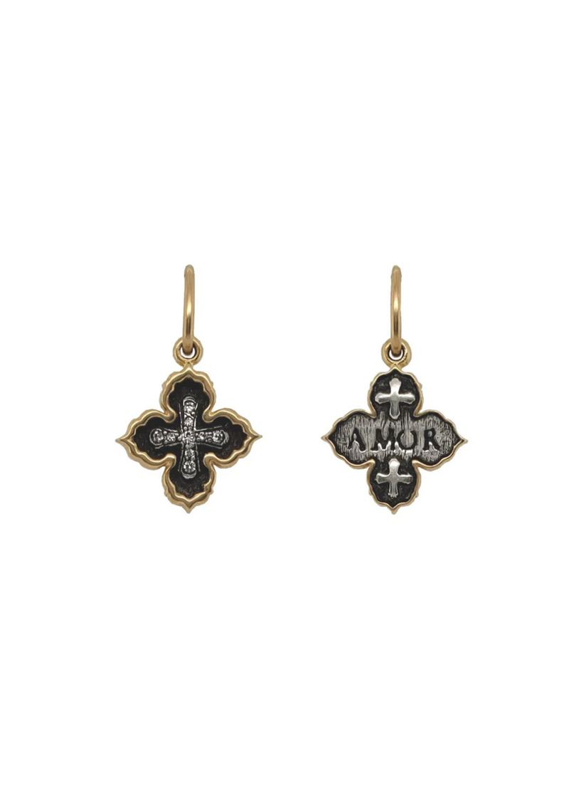 Erica Molinari Tiny Latin 4 Point Ornate Charm