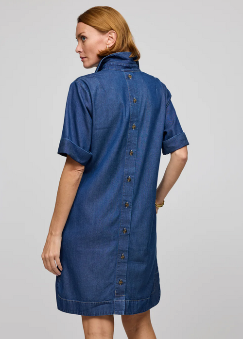 Aileen Short Sleeve Denim Dress