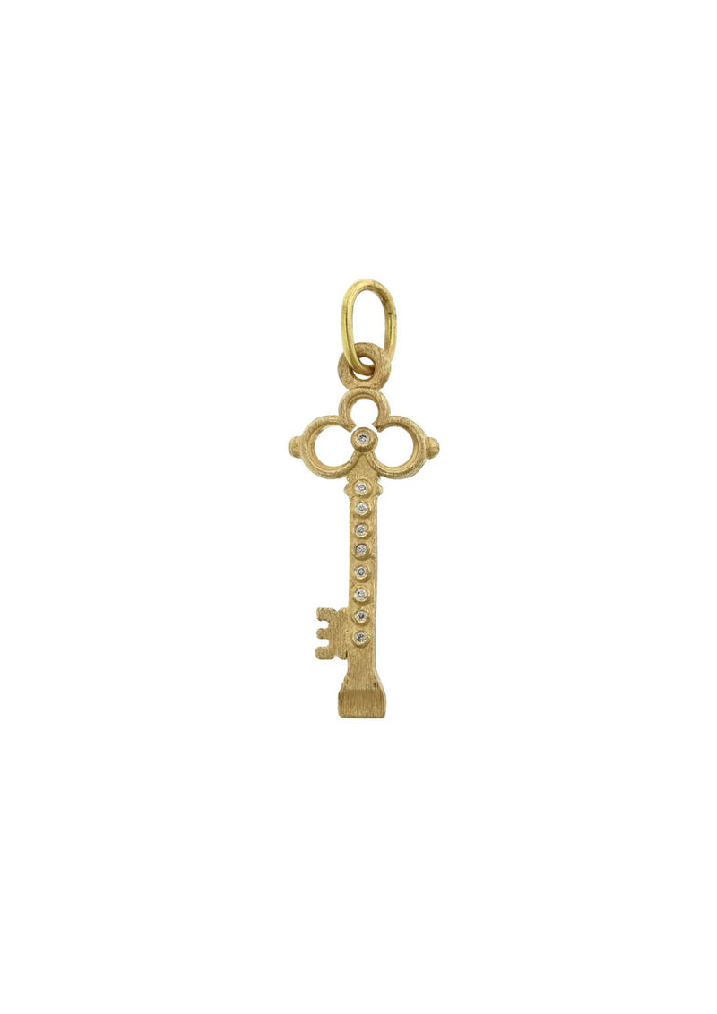Erica Molinari Circle Cut Out Key Charm