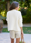 F&E Montecito Cardigan Ivory