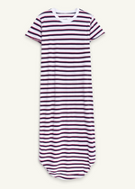 F&E Harper Red, Navy & White Stripe Dress