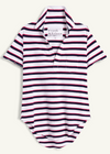 F&E Charlotte White, Red & Navy French Stripe