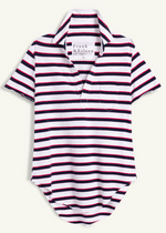 F&E Charlotte White, Red & Navy French Stripe