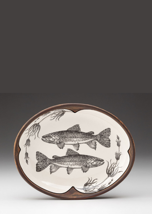 Brown Trout Small Serving Dish
