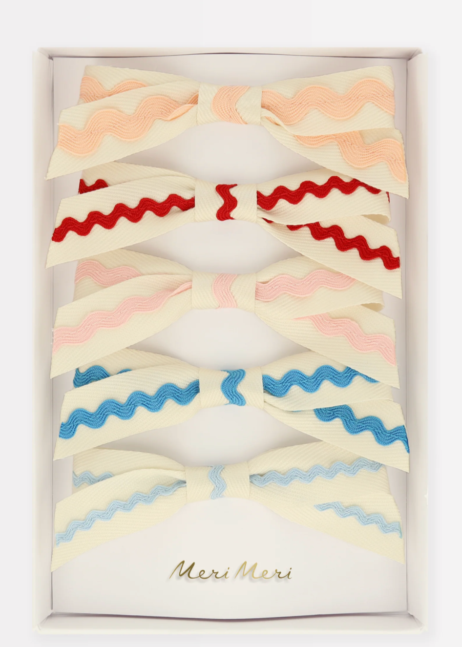 Rickrack Bow Hair Clips