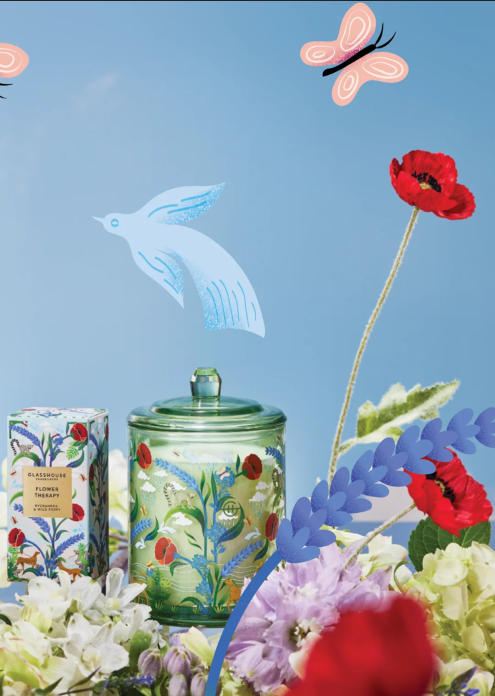Glasshouse Flower Therapy Candle 13.4oz