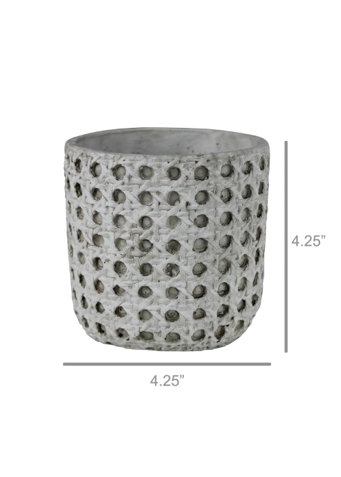 Cane Weave Cachepot