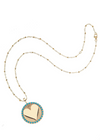 Jane Win Love Embellished Heart Turquoise