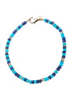 Jane Win Gumdrop Lapis & Turquoise Necklace