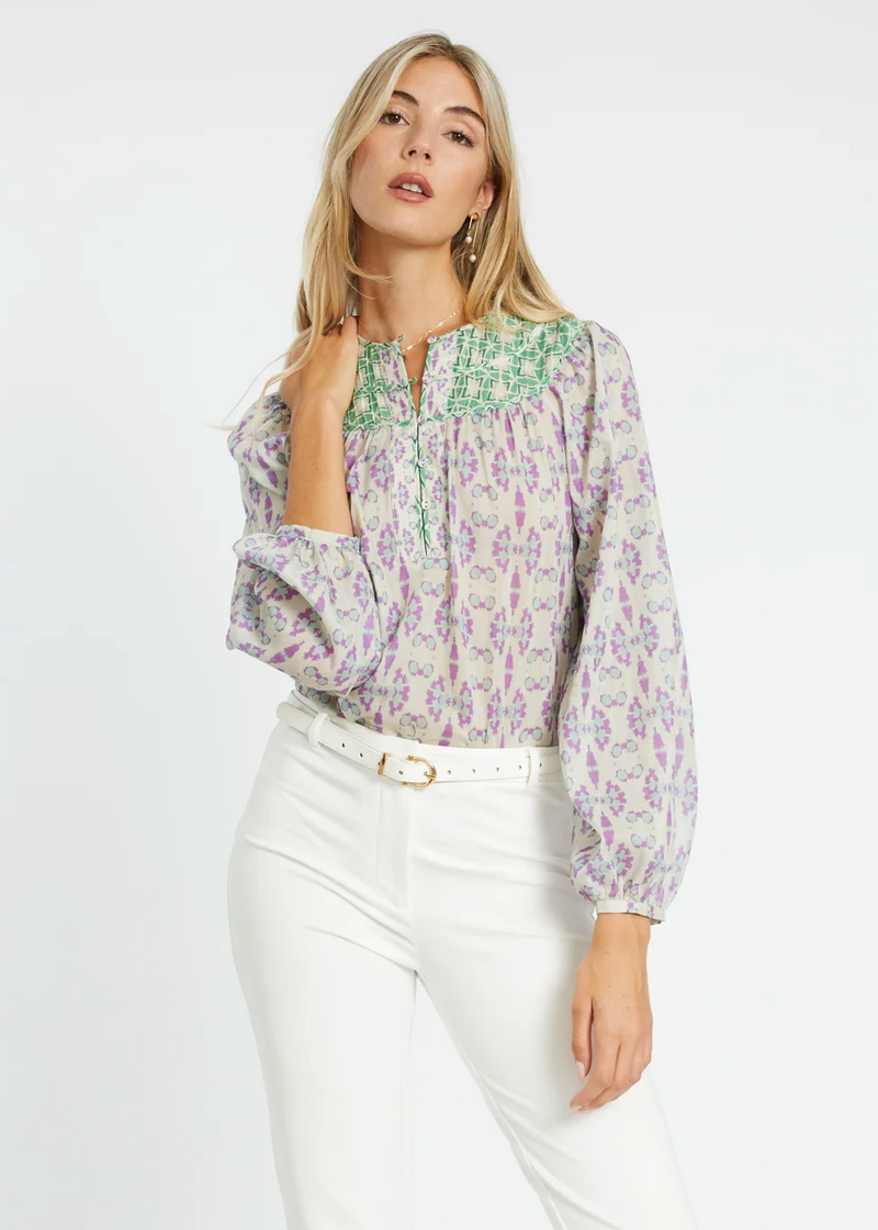 Emery Tribal Ink Blot Top