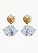 Grace Willow Blue & White Earrings