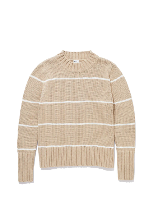 Kule Tatum Sweater Sand/ White Ministripe