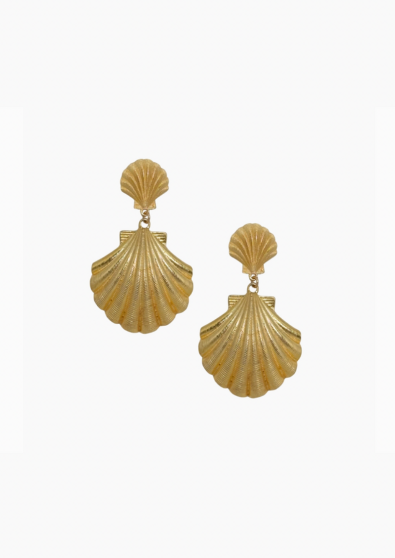Shell Double Clip-On Earrings