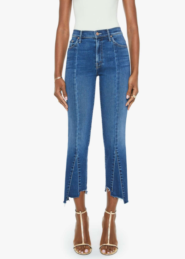MOTHER Insider Crop Pointy Fray
