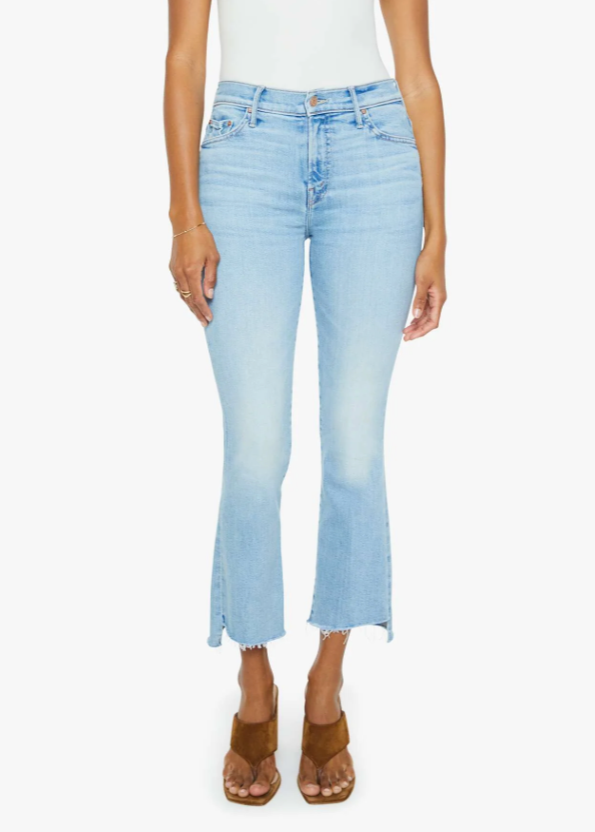 MOTHER  Insider Crop Step Fray Beaming