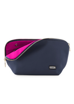 Signature Makeup Bag Navy/Pink
