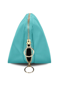 Signature Makeup Bag Sea Green/Orange