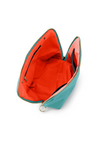 Signature Makeup Bag Sea Green/Orange