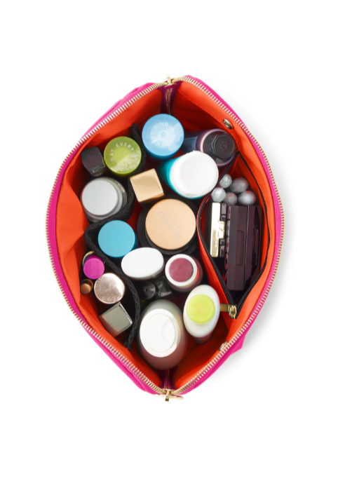 Signature Makeup Bag PInk/Orange