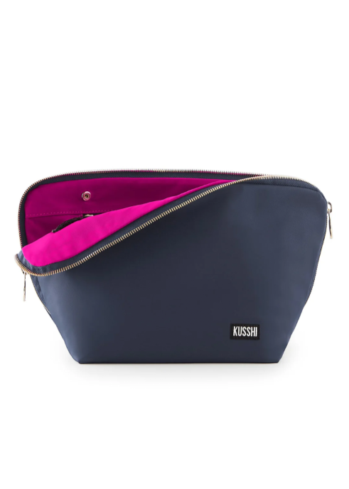Vacationer Makeup Bag Navy/Pink