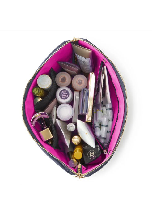 Vacationer Makeup Bag Navy/Pink