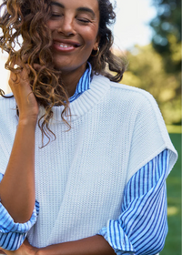 F&E Montecito Vest White