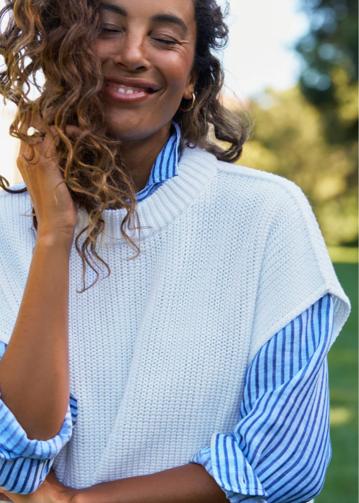 F&E Montecito Vest White