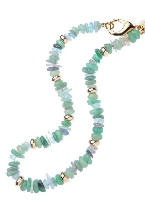 Jane Win Strong Seaglass Beaded Necklace