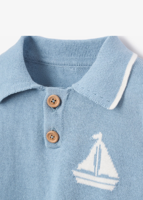 Nautical Knit Polo + Explorer Print Shorts