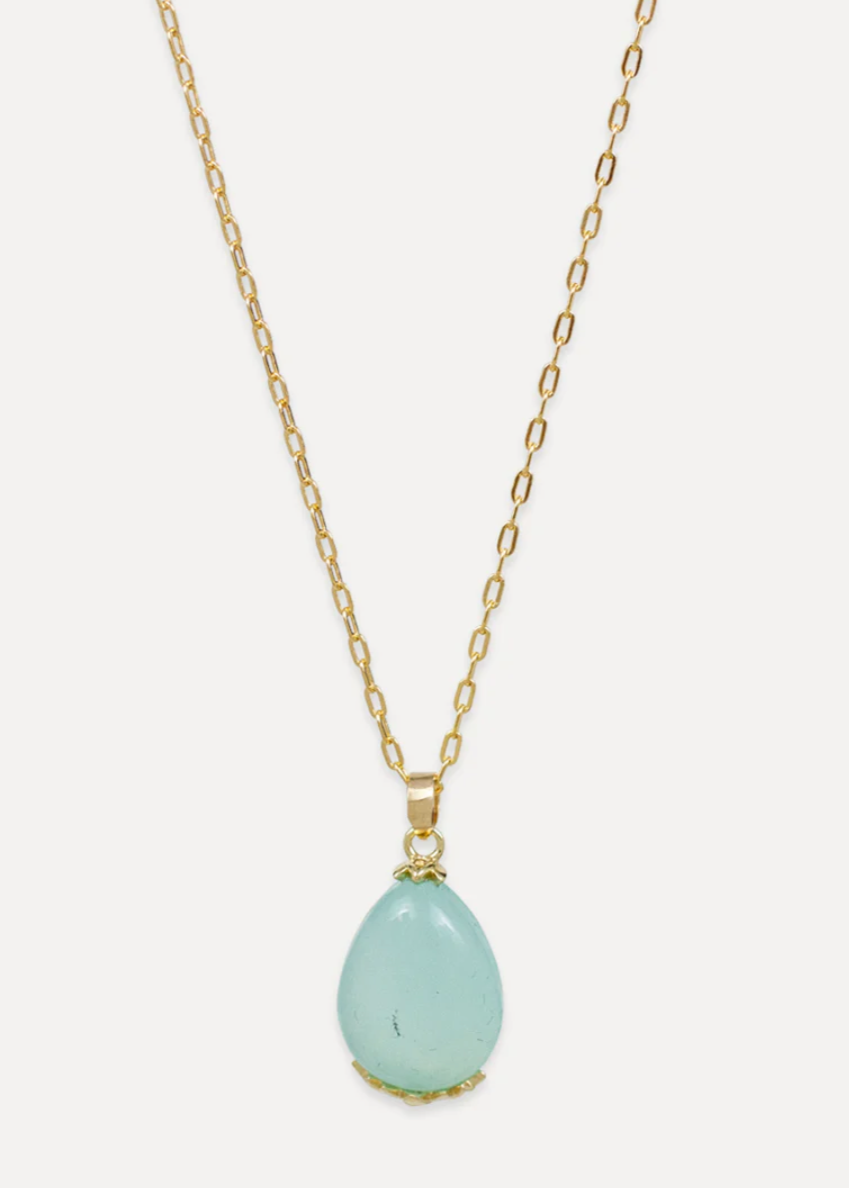 Aqua Chalcedony Tuscany Necklace