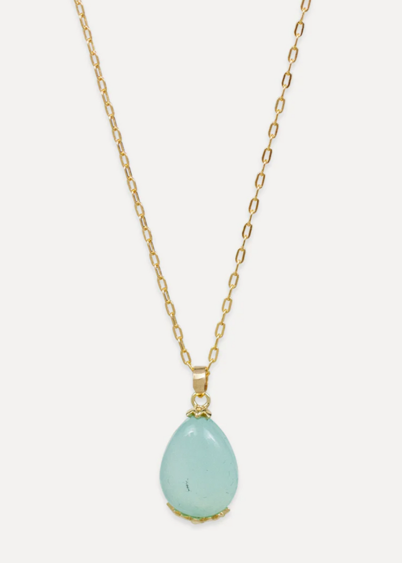 Aqua Chalcedony Tuscany Necklace
