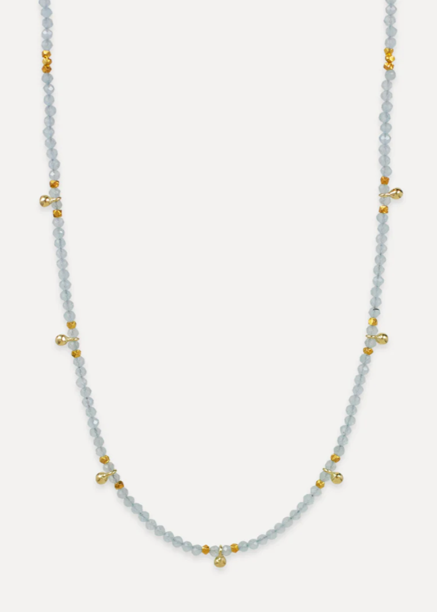 Aqua Chalcedony Palace Neckalce