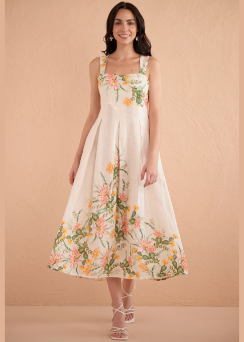 Banjanan Ophelia Dress Desert Rose Dawn