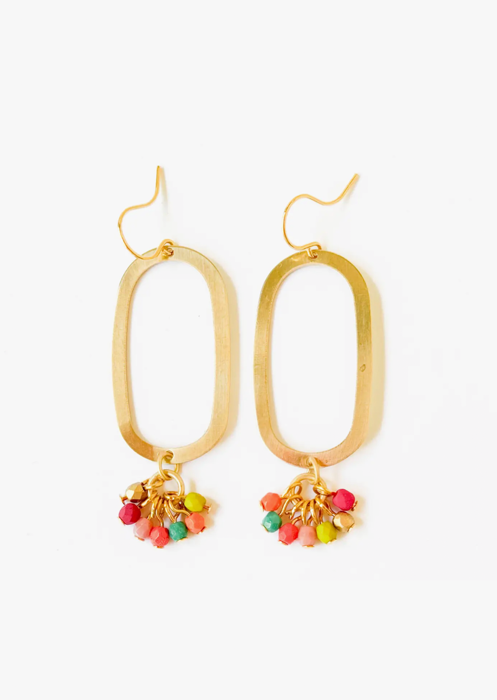 Oval Fringe Earrings
