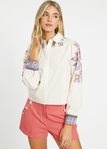 Audrey Top Woodblock Bloom