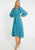 Moon Maxi Teal Leaf