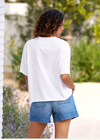 F&E Perry Crew Tee White