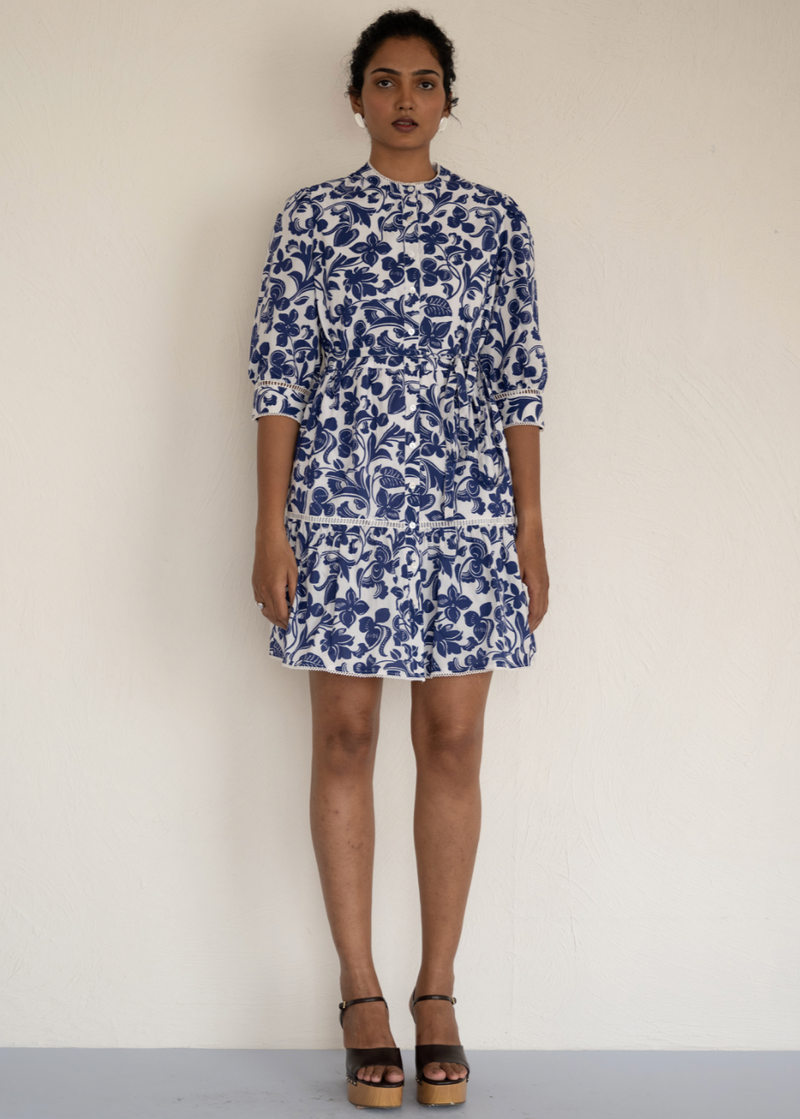 Banjanan Gizela Gaia Cobalt Dress