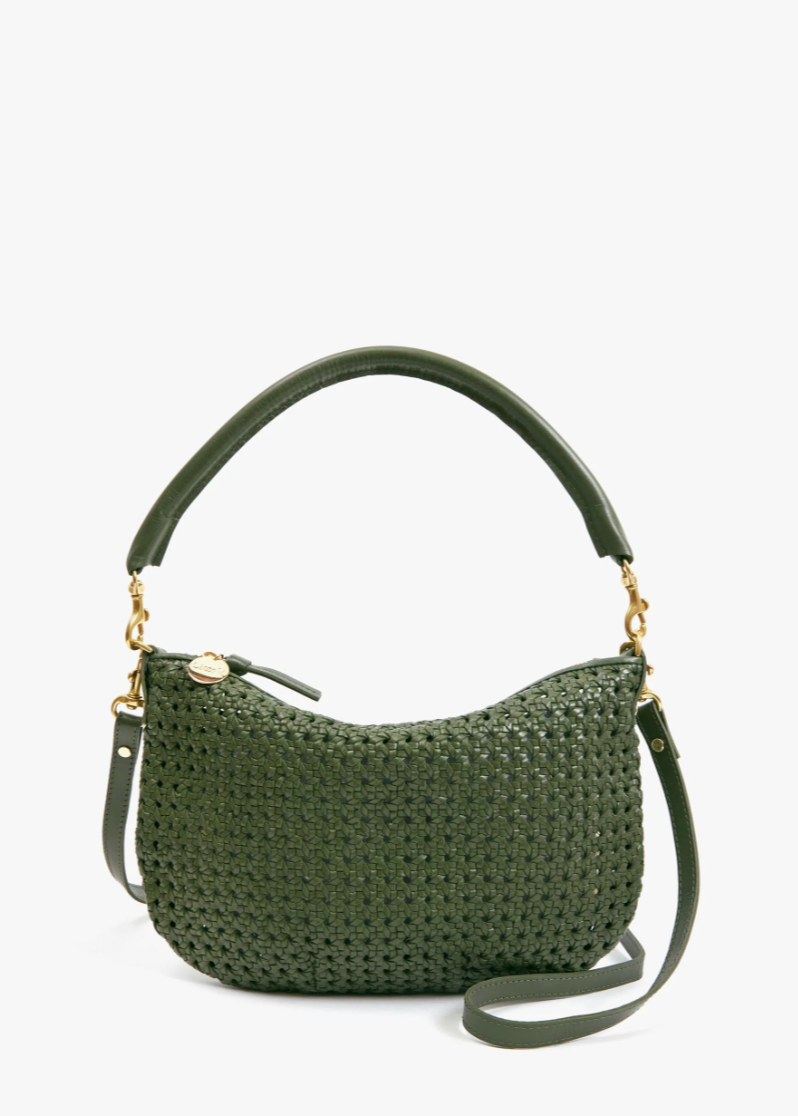 Clare V Petite Moyen Army Rattan