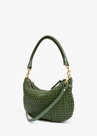 Clare V Petite Moyen Army Rattan