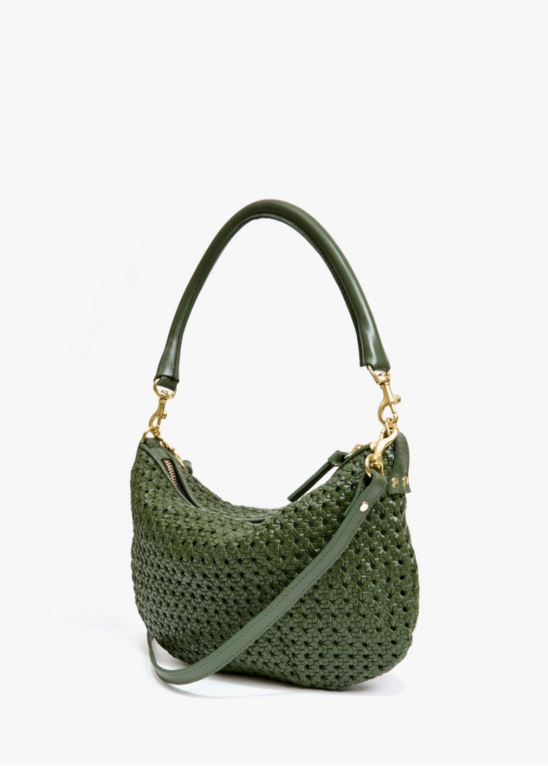 Clare V Petite Moyen Army Rattan