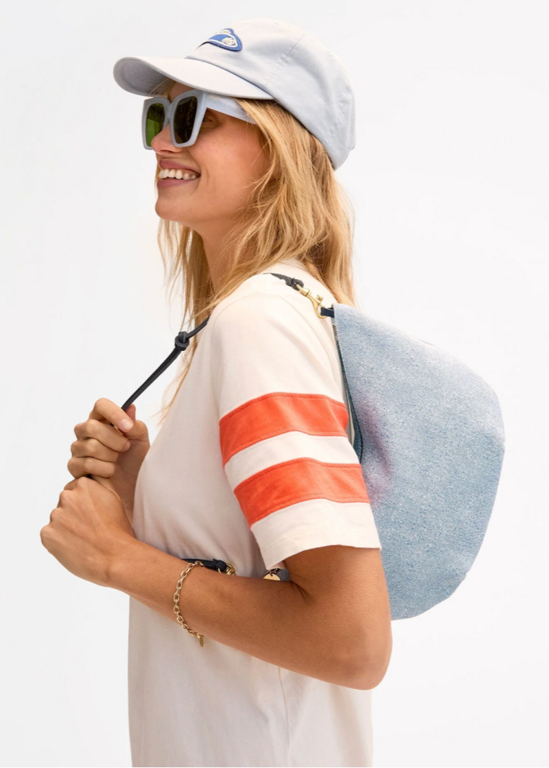 Clare V Lune Light Blue Denim